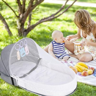 Berceau de Voyage - BabyNest™ - Gris - BB sphère