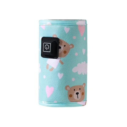 Chauffe biberon portable motif ourson vert