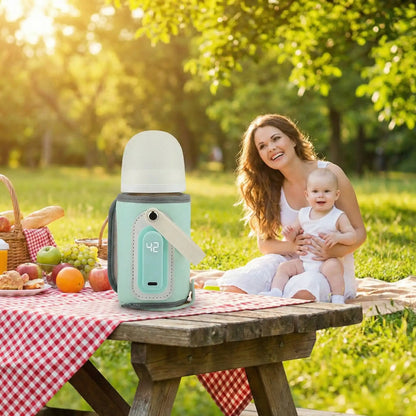 Chauffe biberon portatif sortie en pic-nic