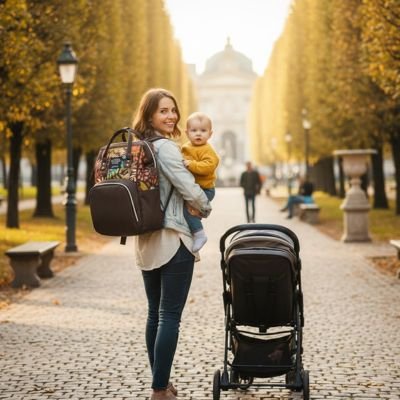 Sac-dos-a-dos-a langer-bebe-dans-les-bras-de-maman